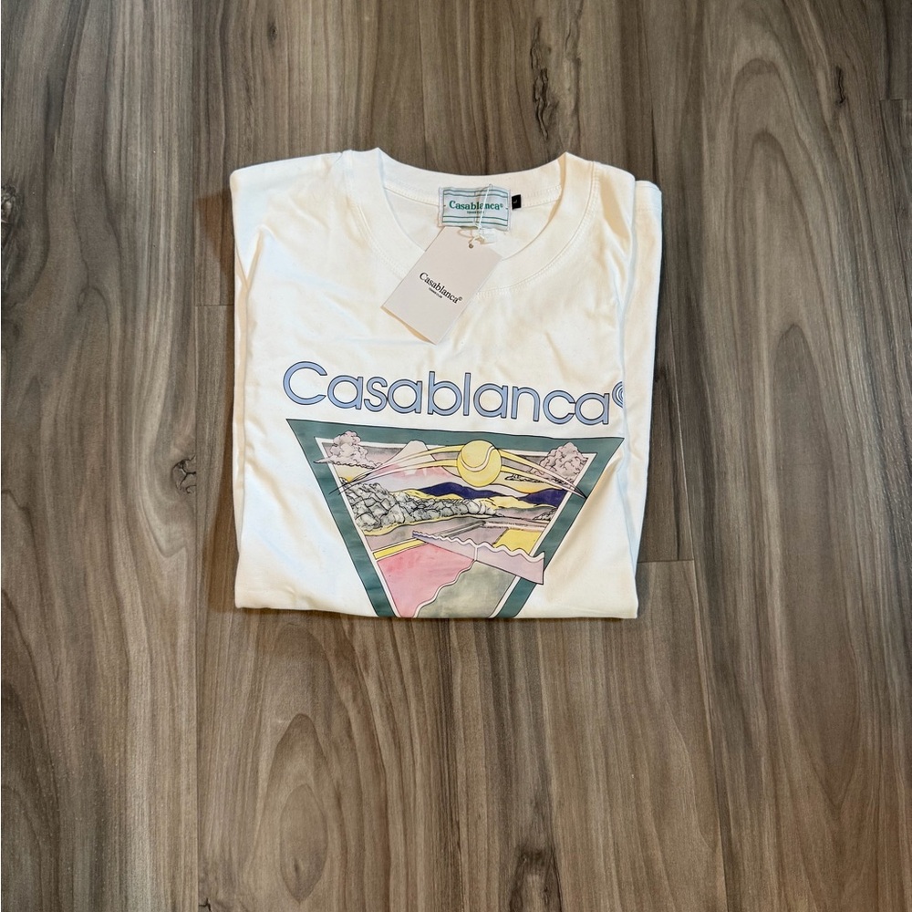 Casablanca White Graphic Tee - Short Sleeve